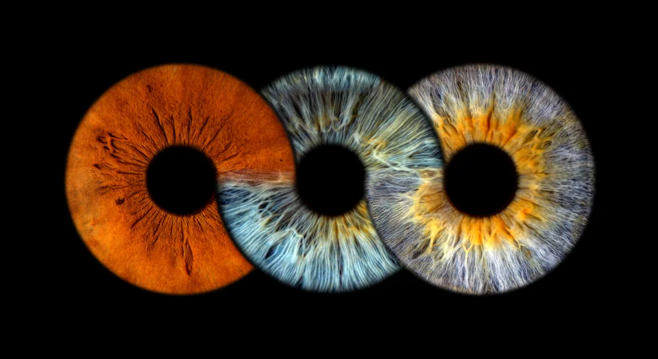 Individuelle Iris-Collage: Infinity · Drei